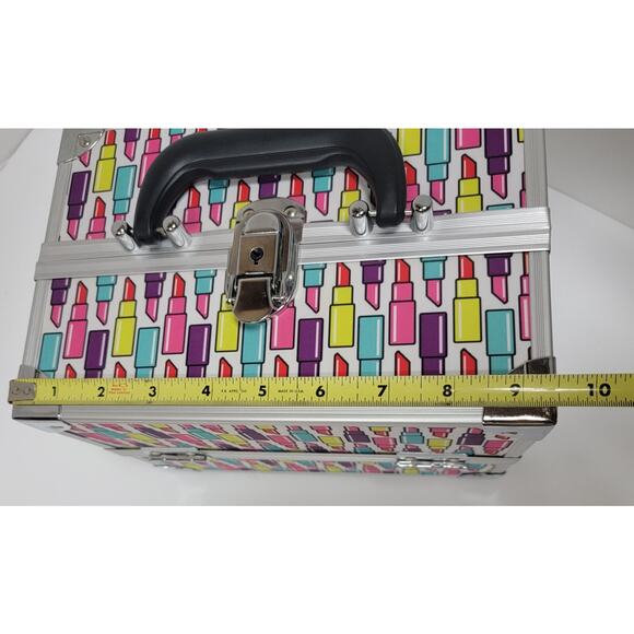Vanity Makeup Beauty Case Lipstick Print Modella Travel - Picture 9 of 11